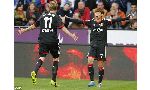Bayer Leverkusen 2 - 1 Augsburg (Đức 2013-2014, vòng 10)